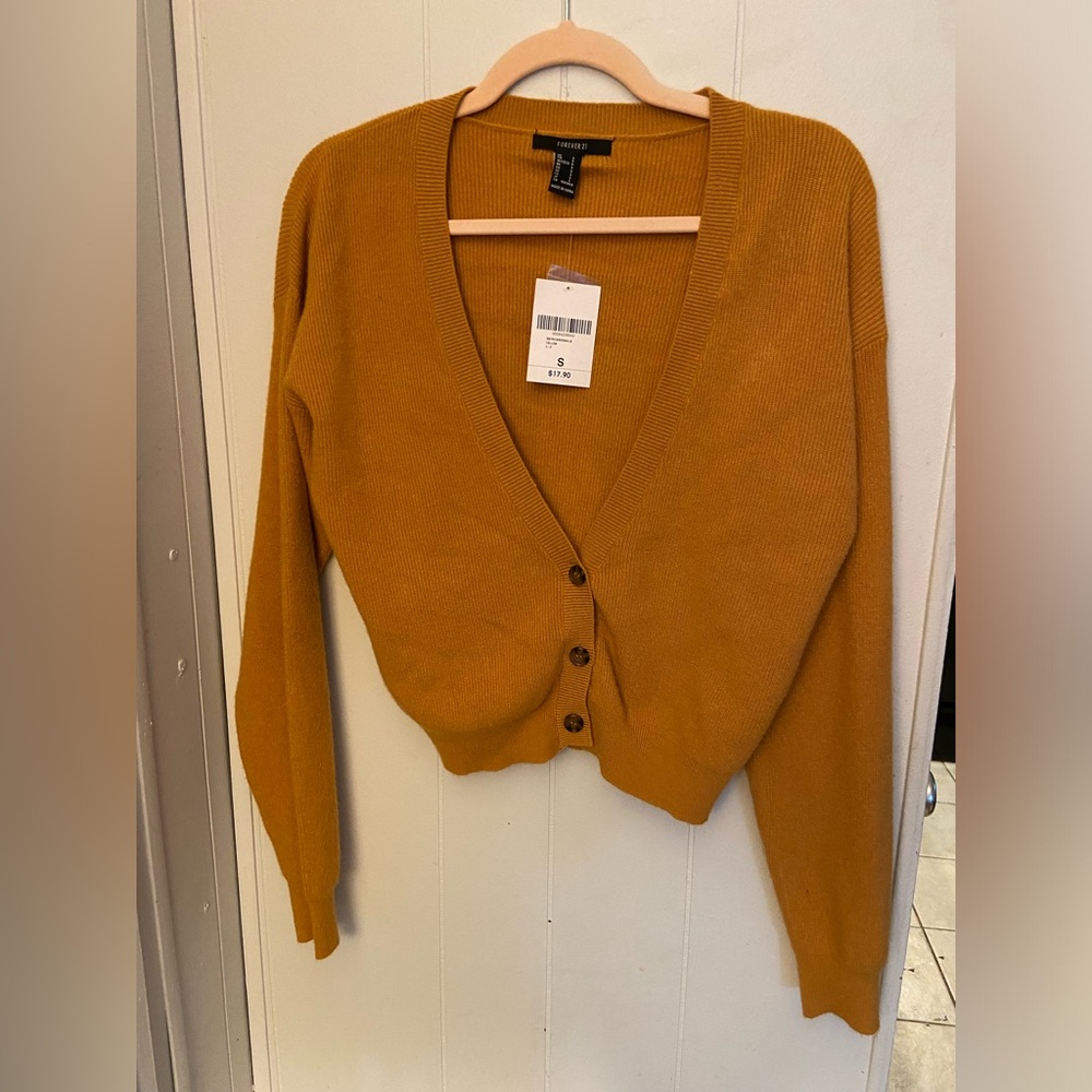 Forever 21 - Mustard fall cartigan - size small